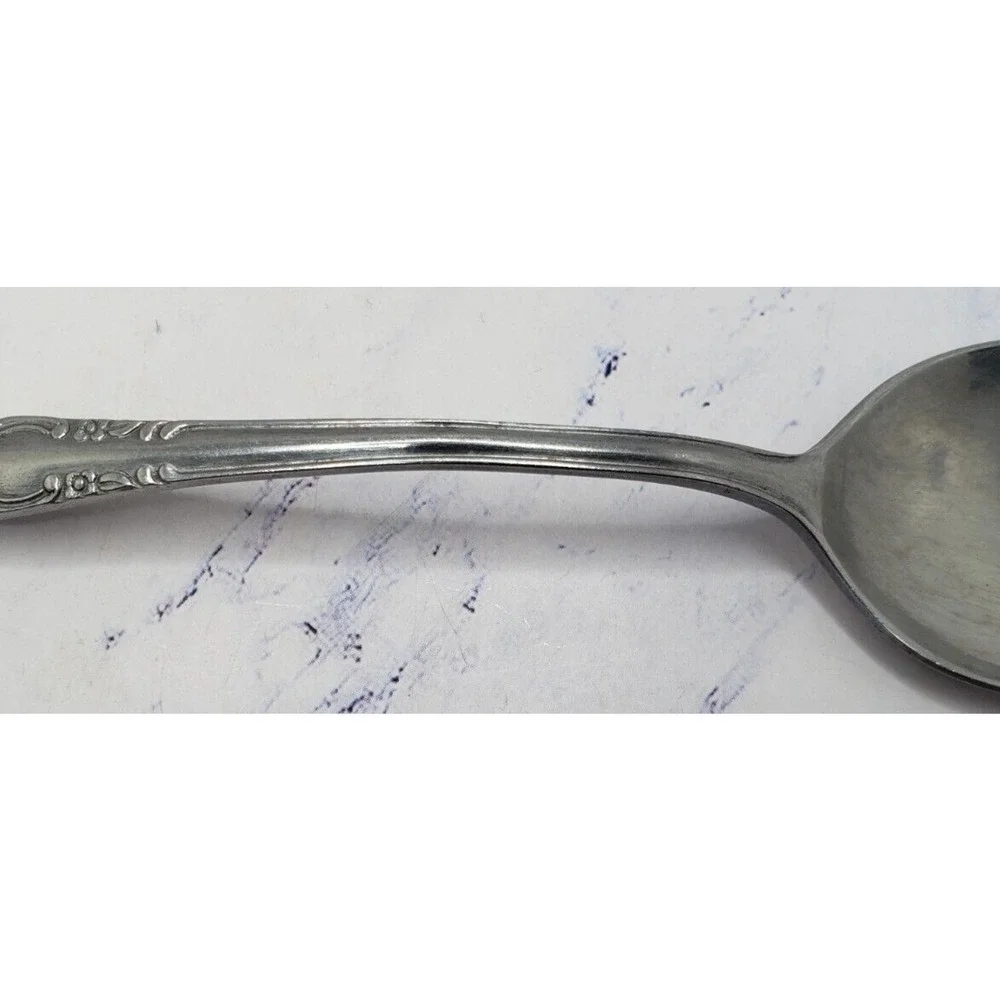 Orleans Silver Stainless ORL50 3 Piece Tablespoons Floral Scrolls Glossy